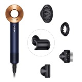 Фен Dyson Supersonic HD07 (синий/медный) с 5 насадками и черным дорожным чехлом