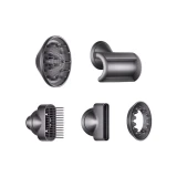Фен Dyson Supersonic HD07 (фуксия/яркий никель) с 5 насадками, черным дорожным чехлом и подставкой