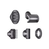 Фен Dyson Supersonic HD07 (фуксия/яркий никель) с 5 насадками и черным дорожным чехлом