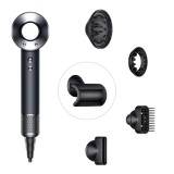 Фен Dyson Supersonic HD07 (черный/серебристый) с 5 насадками и черным дорожным чехлом