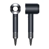 Фен Dyson Supersonic HD07 (черный/серебристый) с 5 насадками и черным дорожным чехлом