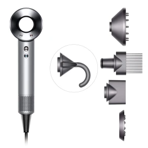 Фен Dyson Supersonic HD07 (белый) с 5 насадками