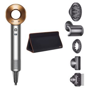 Фен Dyson Supersonic HD07 (медный) с 5 насадками и черным дорожным чехлом