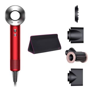 Фен Dyson Supersonic HD15 (красный) с 4 насадками и чехлом