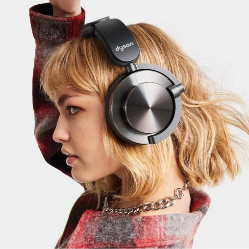 Шумоподавляющие наушники Dyson OnTrac с ЧПУ, черный никель