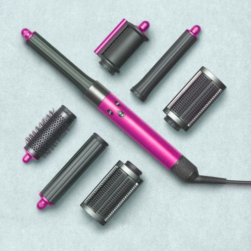 Стайлер Dyson Airwrap HS05 (фуксия/яркий никель) Complete Long с чехлом