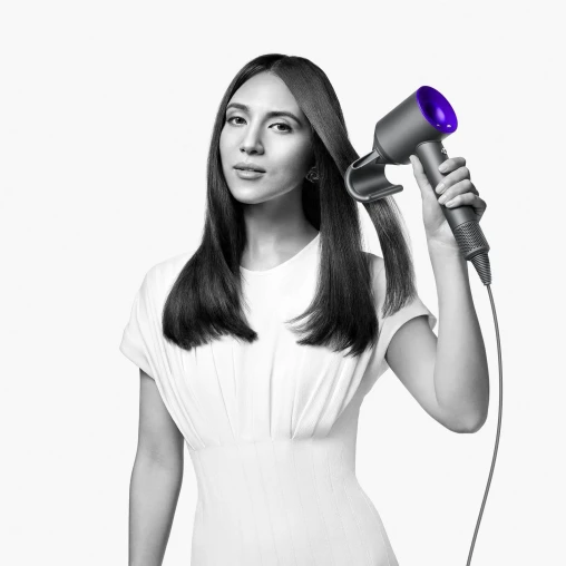 Фен Dyson Supersonic HD07 (синий/медный) с 5 насадками и черным дорожным чехлом