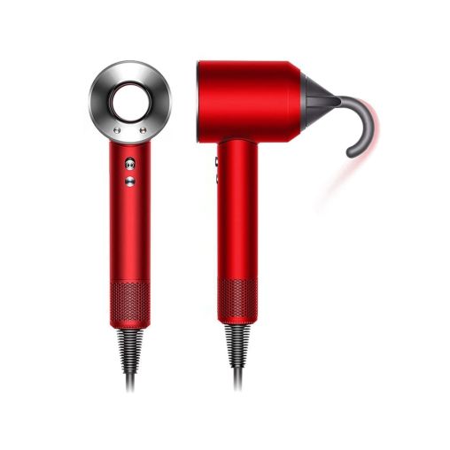 Фен Dyson Supersonic HD07 (красный) с 5 насадками и черным дорожным чехлом