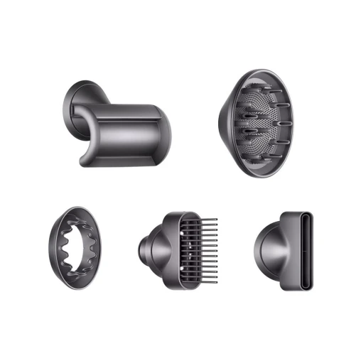 Фен Dyson Supersonic HD07 (белый) с 5 насадками