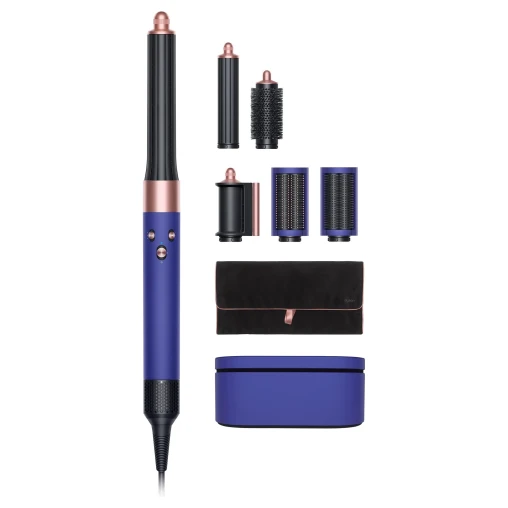 Стайлер Dyson Airwrap HS05 Complete Long оттенка Vinca blue Rosé с кейсом и дорожным чехлом для длинных волос