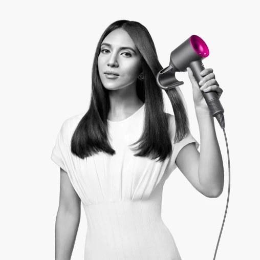 Фен Dyson Supersonic HD07 (красный) с 5 насадками и боксом красного оттенка